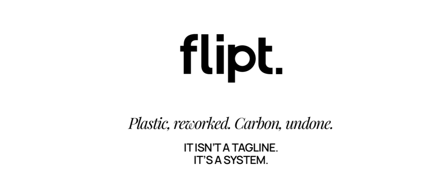 Flipt logo with tagline on a white background