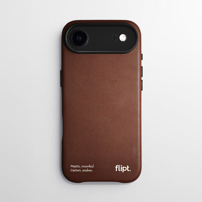 CarbonFlip* Signature Leather Case for iPhone 17 Series