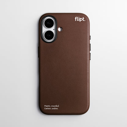 CarbonFlip* Signature Leather Case for iPhone 15/16