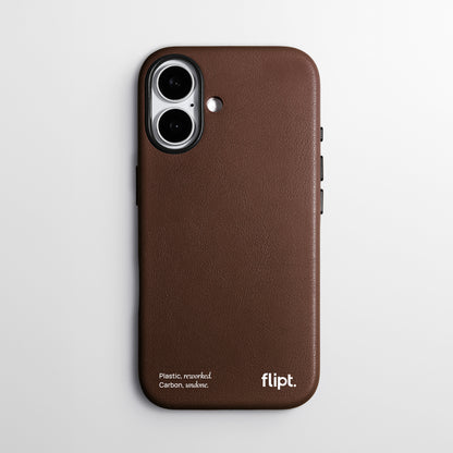 CarbonFlip* Signature Leather Case for iPhone 17 Series