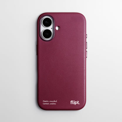 CarbonFlip* Signature Leather Case for iPhone 17 Series