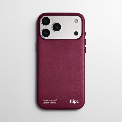 CarbonFlip* Signature Leather Case for iPhone 17 Series