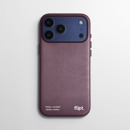 CarbonFlip* Signature Leather Case for iPhone 17 Series