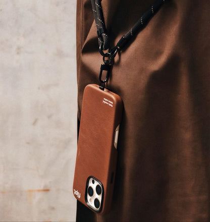 CarbonFlip* Signature Leather Case for iPhone 15/16