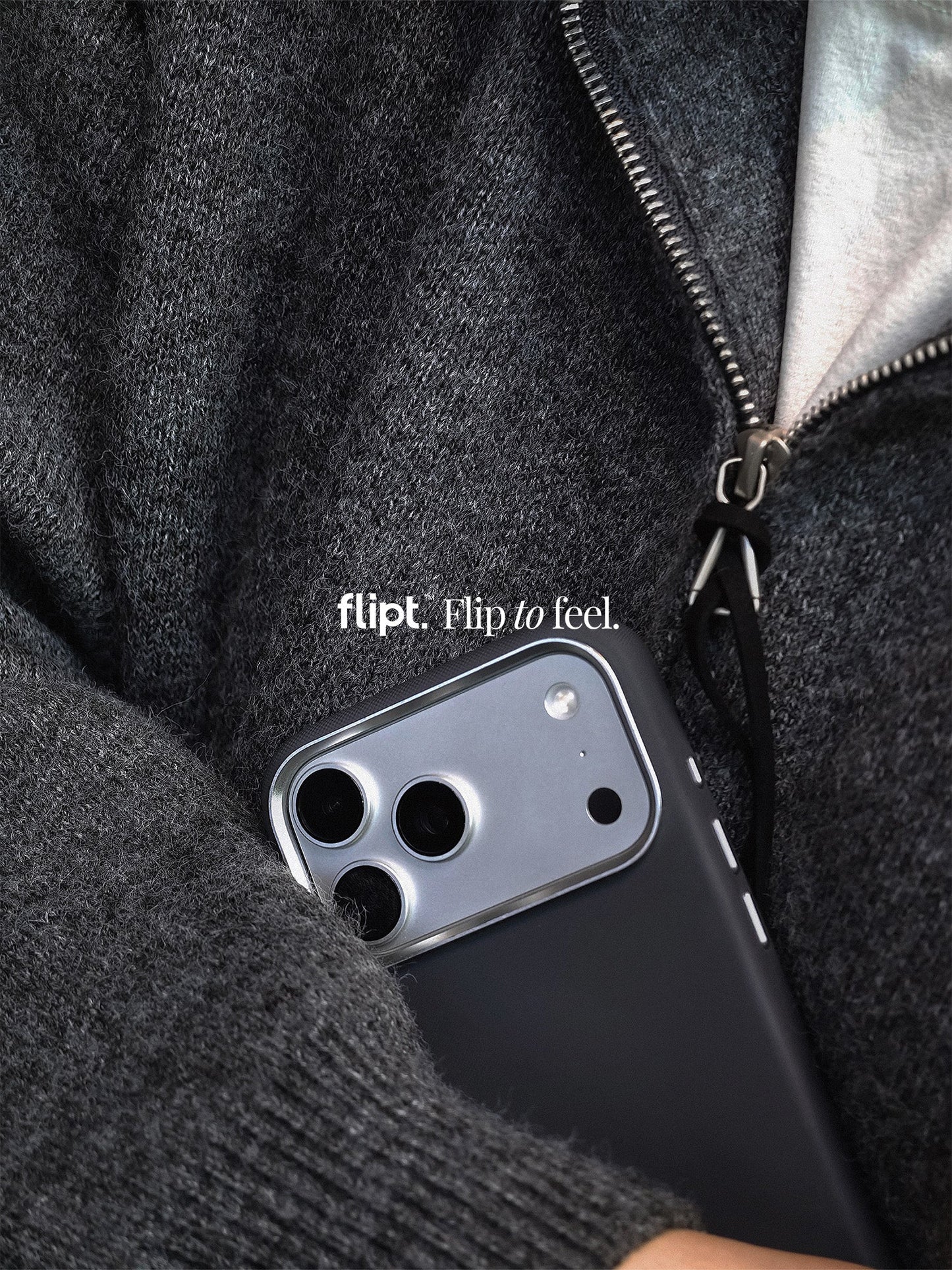 CarbonFlip* Leather Case Matrex Edition for iPhone 17 with Build - in Camera Control Button - flipt.
