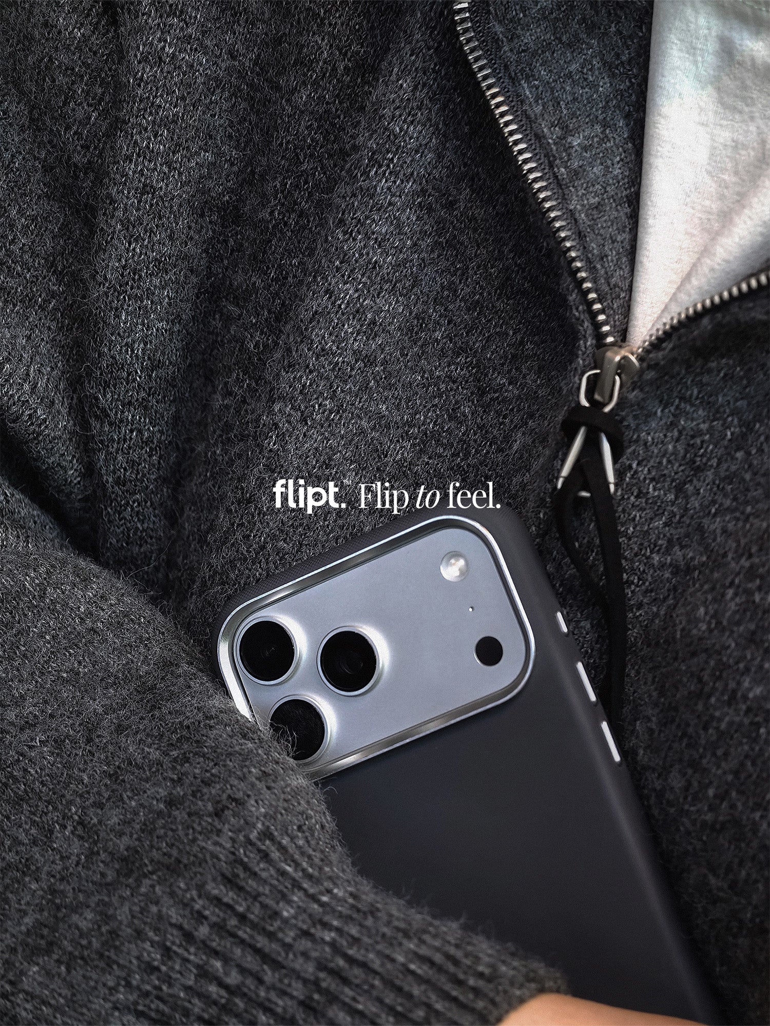 CarbonFlip* Leather Case Matrex Edition for iPhone 17 with Build - in Camera Control Button - flipt.