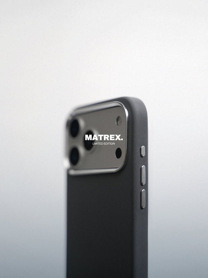 CarbonFlip* Leather Case Matrex Edition for iPhone 17 with Build - in Camera Control Button - flipt.