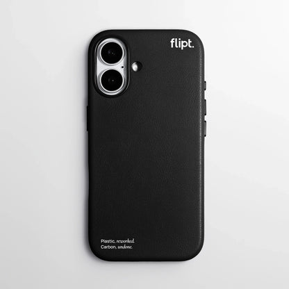 CarbonFlip* Signature Leather Case for iPhone 15/16 - flipt.