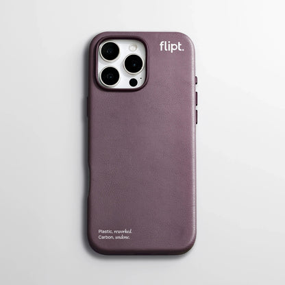 CarbonFlip* Signature Leather Case for iPhone 15/16 - flipt.