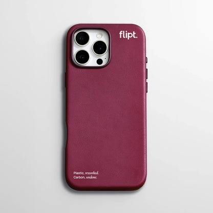 CarbonFlip* Signature Leather Case for iPhone 15/16 - flipt.