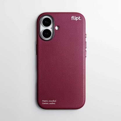 CarbonFlip* Signature Leather Case for iPhone 15/16 - flipt.