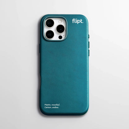 CarbonFlip* Signature Leather Case for iPhone 15/16 - flipt.
