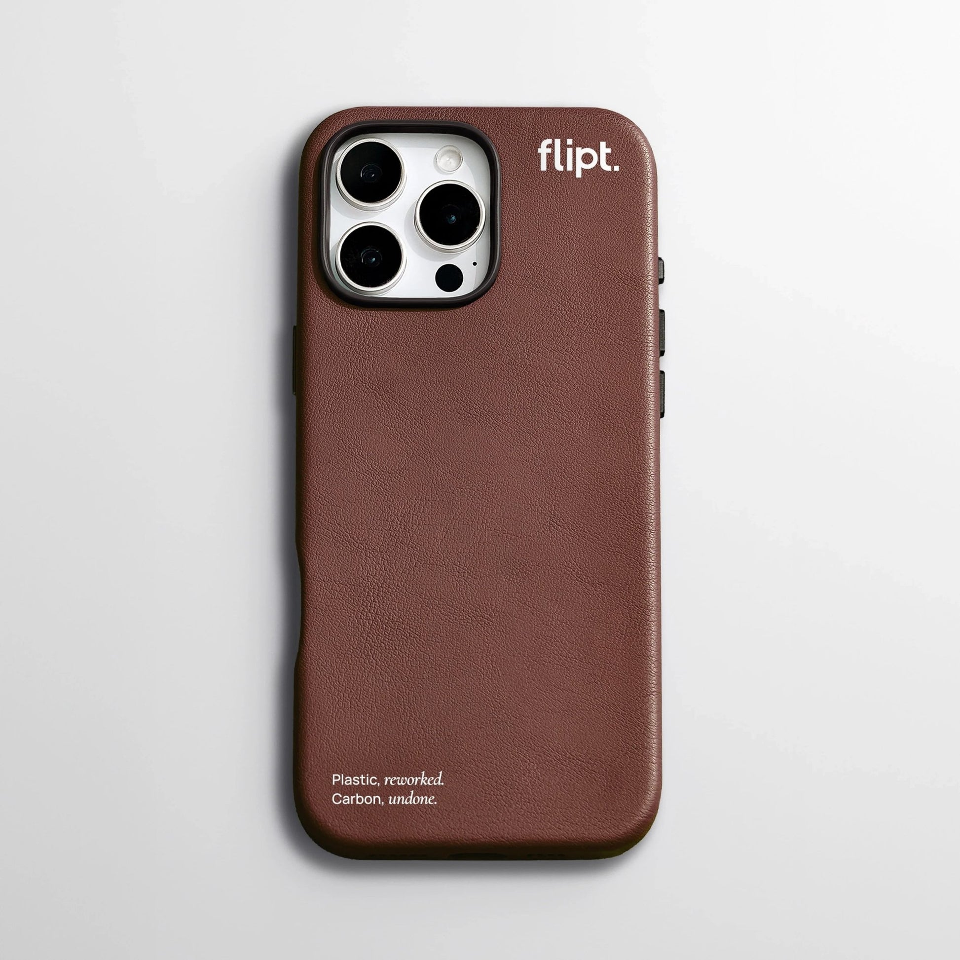 CarbonFlip* Signature Leather Case for iPhone 15/16 - flipt.
