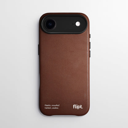 CarbonFlip* Signature Leather Case for iPhone 17 Series - flipt.