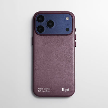 CarbonFlip* Signature Leather Case for iPhone 17 Series - flipt.