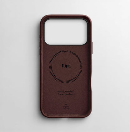 CarbonFlip* Signature Leather Case for iPhone 17 Series - flipt.