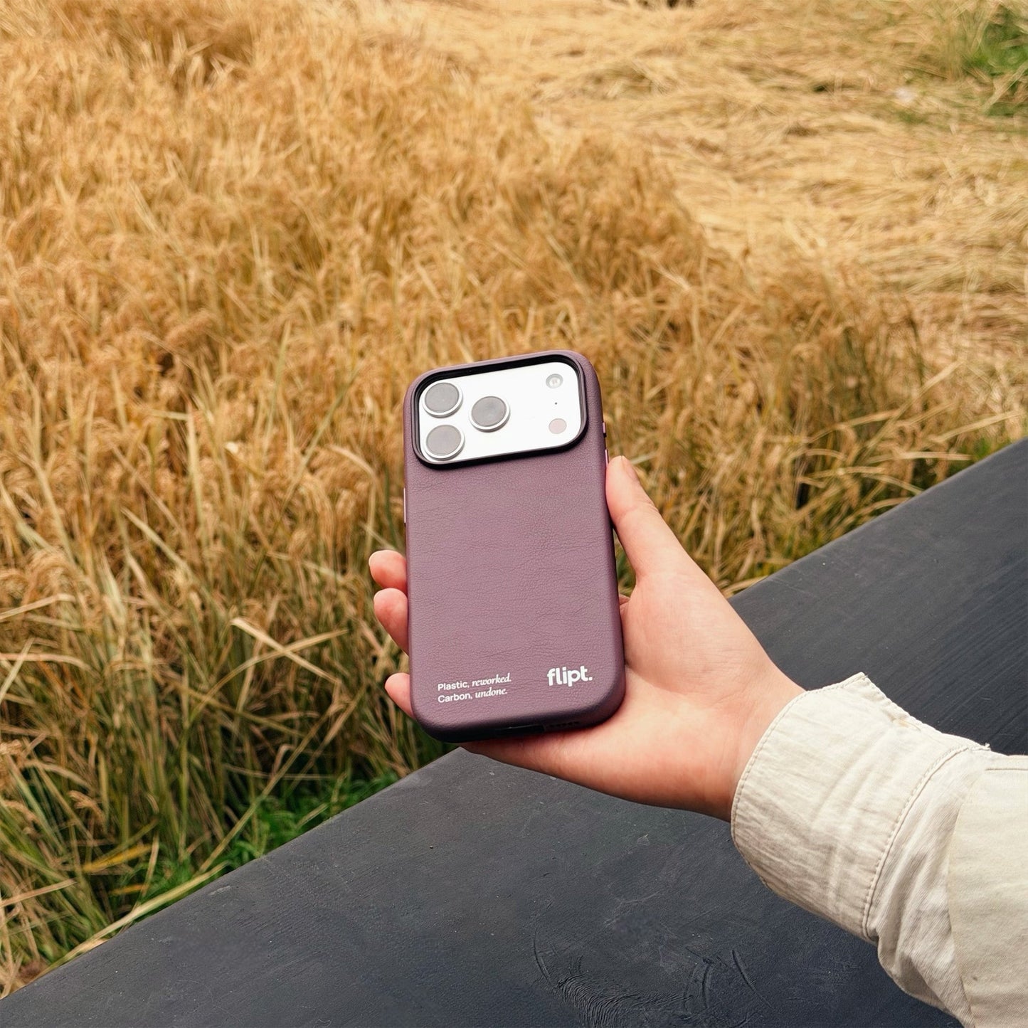 CarbonFlip* Signature Leather Case for iPhone 17 - flipt.