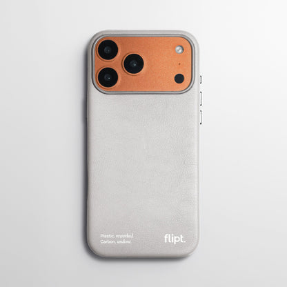 CarbonFlip* Signature Leather Case for iPhone 17 - flipt.