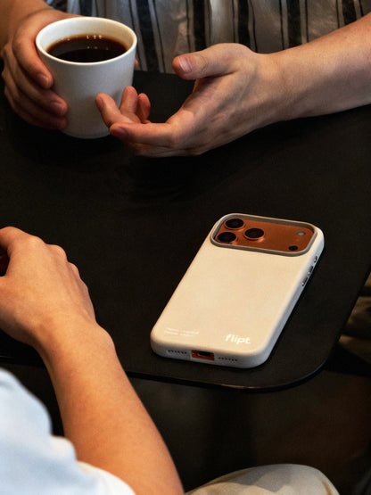 CarbonFlip* Signature Leather Case for iPhone 17 - flipt.