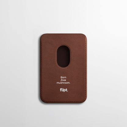 Carbonflip* Signature Leather MagSafe Card Holder - flipt.