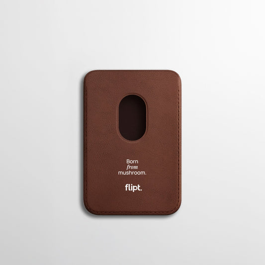 Carbonflip* Signature Leather MagSafe Card Holder - flipt.